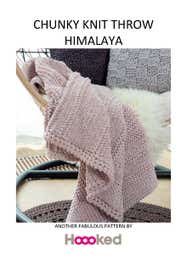 Chunky knit throw Himalaya