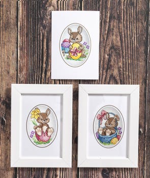 Små kaniner - 3 pack kort / tavla | Eddna SE