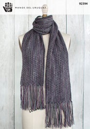 Fringes violet scarf